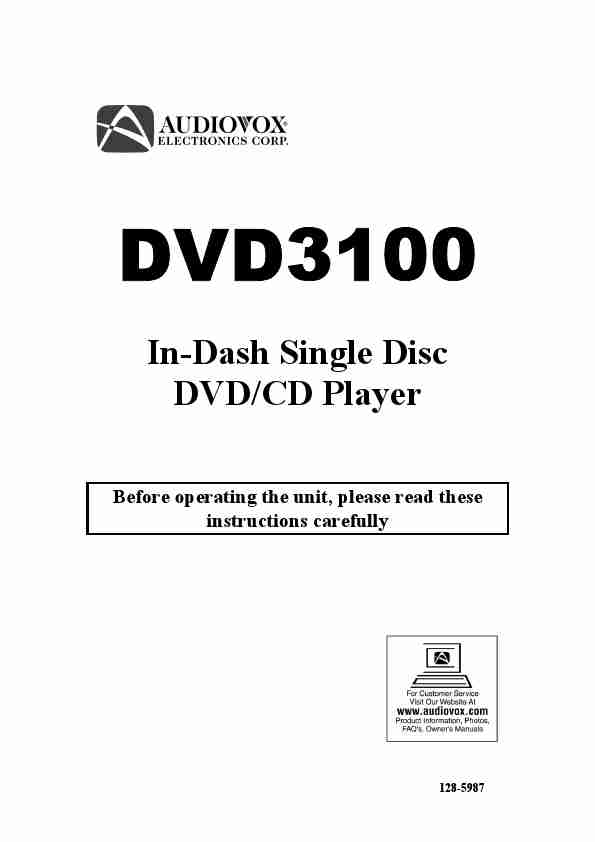 Audiovox Car Video System Dvd3100-page_pdf
